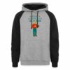 first-christmas-as-a-dad color block hoodie